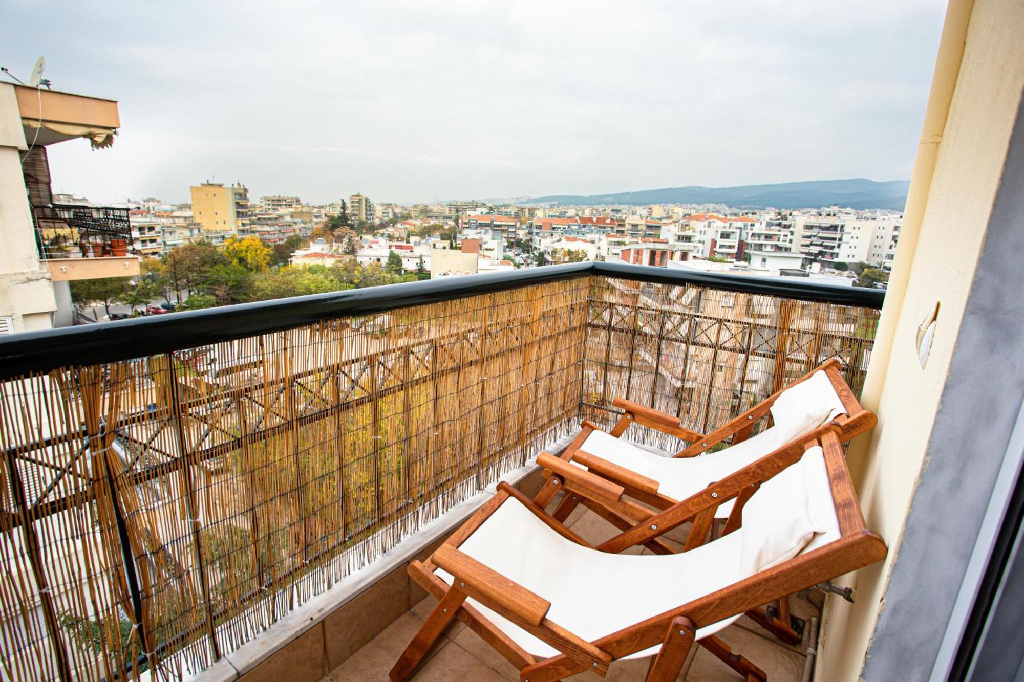 Celestial Garden-Thessaloniki'S Modern, Eclectic Penthouse With An Amazing View And Veranda Ngoại thất bức ảnh