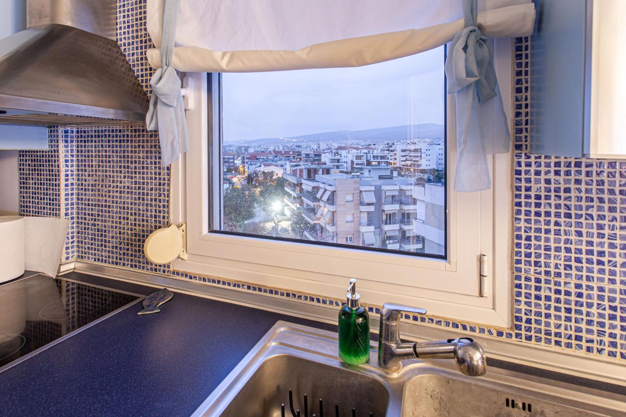 Celestial Garden-Thessaloniki'S Modern, Eclectic Penthouse With An Amazing View And Veranda Ngoại thất bức ảnh